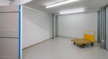StorageMart on Chapel Road in Portslade indoor storage room