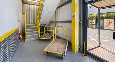 StorageMart on Durban Road in Bognor Regis stairway acess