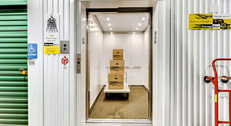 StorageMart on Highway 6 in Edwards Elevator Access