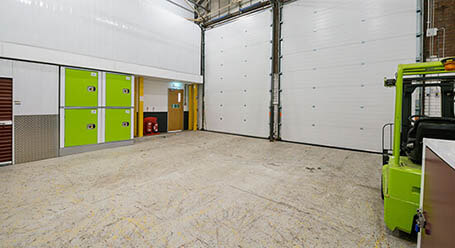 StorageMart on Rapier Street in Ipswich loading bay