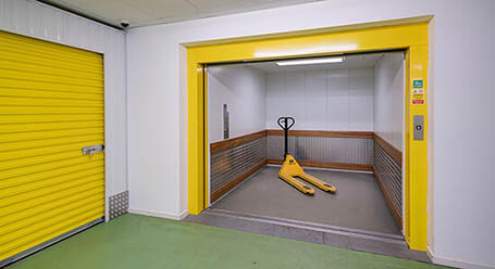 StorageMart on Shrub End Road in Colchester freight lift