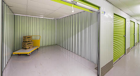 StorageMart on Shrub End Road in Colchester interior self storage units