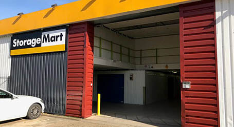 StorageMart on Vulcan Road in Norwich loading bay